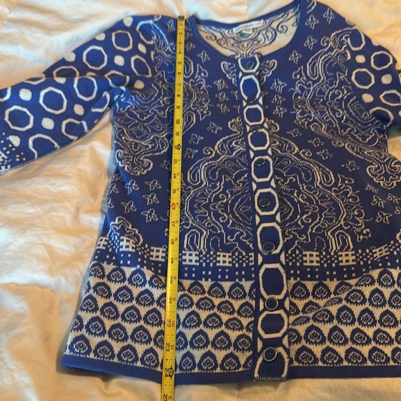 ISAAC MIZRAHI LIVE Button down Long sleeves Cardigan Size XS💙 EUC - Picture 8 of 13